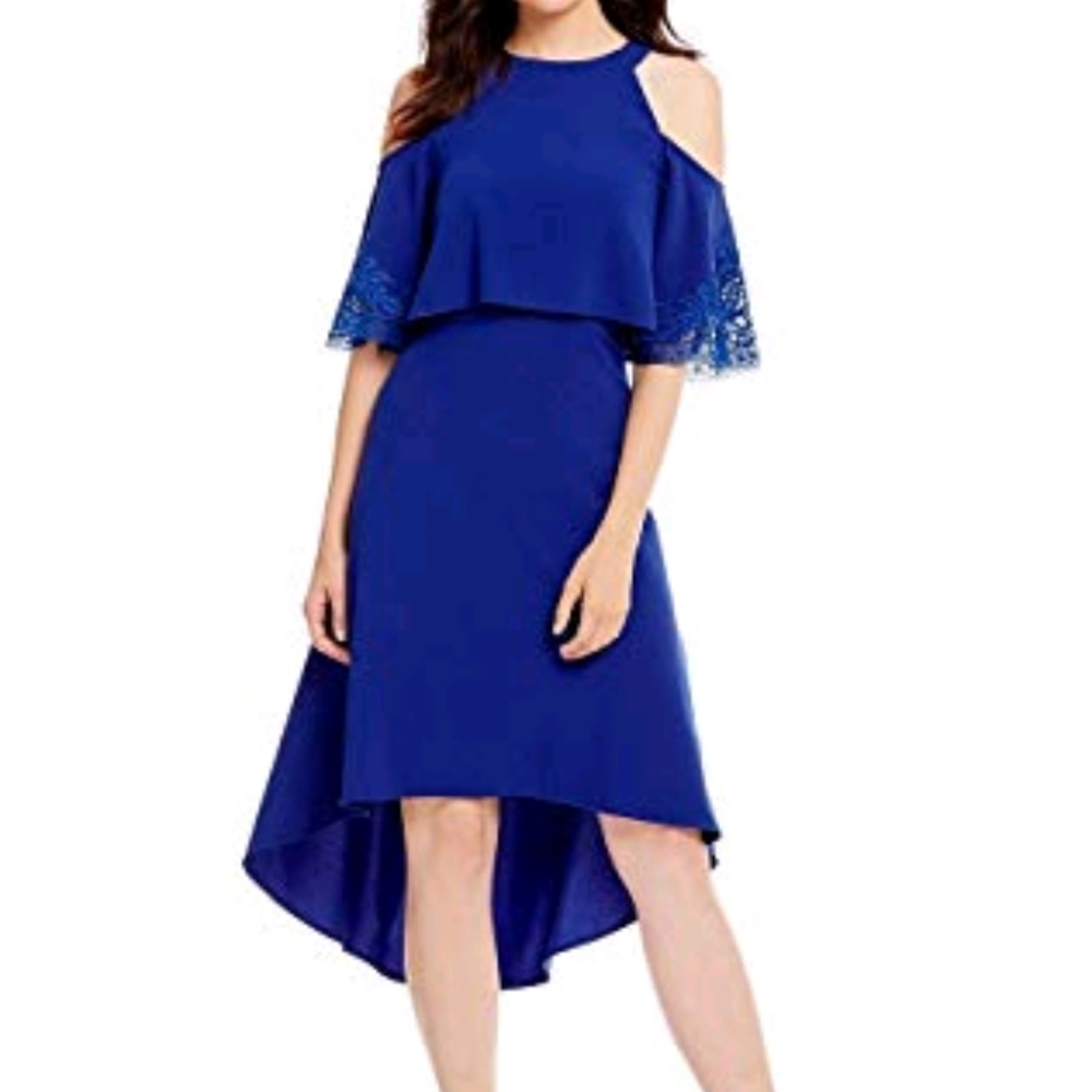 Antonio Melani Blue Hi-Lo Maddox Dress